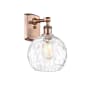 Innovations Lighting Athens 13" Tall Wall Sconce Antique Copper / Clear Water Glass