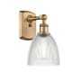 Innovations Lighting Castile 11" Tall Bathroom Sconce Brushed Brass / Clear