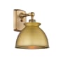 Innovations Lighting Adirondack 12" Tall Wall Sconce Brushed Brass