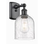 Innovations Lighting Bella 11" Tall Wall Sconce Matte Black / Seedy