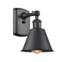 Innovations Lighting Smithfield 11" Tall Bathroom Sconce Matte Black / Metal