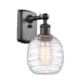 Innovations Lighting Belfast 11" Tall Wall Sconce Oil Rubbed Bronze / Deco Swirl