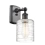 Innovations Lighting Cobbleskill 9" Tall Wall Sconce Oil Rubbed Bronze / Deco Swirl