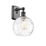 Innovations Lighting Athens 13" Tall Wall Sconce Oil Rubbed Bronze / Clear Water Glass