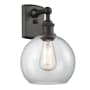 Innovations Lighting Athens 13" Tall Wall Sconce Oil Rubbed Bronze / Clear