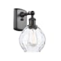 Innovations Lighting Small Waverly 11" Tall Bathroom Sconce Oil Rubbed Bronze / Clear
