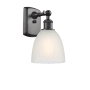Innovations Lighting Castile 11" Tall Bathroom Sconce Oil Rubbed Bronze / White