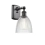 Innovations Lighting Castile 11" Tall Bathroom Sconce Oil Rubbed Bronze / Clear
