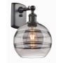 Innovations Lighting Rochester 11" Tall Wall Sconce Oil Rubbed Bronze / Light Smoke
