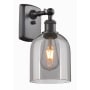 Innovations Lighting Bella 11" Tall Wall Sconce Oil Rubbed Bronze / Light Smoke