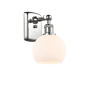 Innovations Lighting Athens 9" Tall Wall Sconce Polished Chrome / Matte White