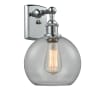 Innovations Lighting Athens 13" Tall Wall Sconce Polished Chrome / Clear