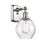 Innovations Lighting Small Waverly 11" Tall Bathroom Sconce Polished Chrome / Clear