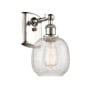 Innovations Lighting Belfast 11" Tall Wall Sconce Polished Nickel / Clear Crackle