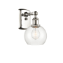 Innovations Lighting Athens 9" Tall Wall Sconce Polished Nickel / Clear