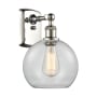 Innovations Lighting Athens 13" Tall Wall Sconce Polished Nickel / Clear