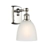 Innovations Lighting Castile 11" Tall Bathroom Sconce Polished Nickel / White