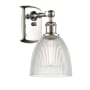 Innovations Lighting Castile 11" Tall Bathroom Sconce Polished Nickel / Clear