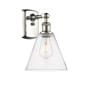 Innovations Lighting Berkshire 12" Tall Wall Sconce Polished Nickel / Seedy