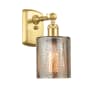 Innovations Lighting Cobbleskill 9" Tall Wall Sconce Satin Gold / Mercury