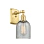 Innovations Lighting Caledonia 12" Tall Wall Sconce Satin Gold / Charcoal