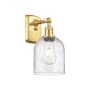 Innovations Lighting Bella 11" Tall Wall Sconce Satin Gold / Seedy