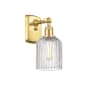 Innovations Lighting Bridal Veil 10" Tall Wall Sconce Satin Gold / Clear