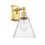 Innovations Lighting Berkshire 12" Tall Wall Sconce Satin Gold / Seedy