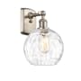 Innovations Lighting Athens 13" Tall Wall Sconce Brushed Satin Nickel / Clear Water Glass