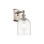 Innovations Lighting Bella 11" Tall Wall Sconce Brushed Satin Nickel / Clear