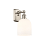 Innovations Lighting Bella 11" Tall Wall Sconce Brushed Satin Nickel / Glossy White