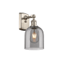 Innovations Lighting Bella 11" Tall Wall Sconce Brushed Satin Nickel / Light Smoke