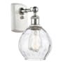 Innovations Lighting Small Waverly 11" Tall Bathroom Sconce White and Polished Chrome / Clear