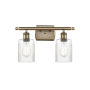 Innovations Lighting Hadley 2 Light 16" Wide Vanity Light Clear / Antique Brass