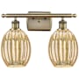 Innovations Lighting Preston 2 Light 17" Wide Vanity Light Antique Brass / Mercury