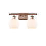 Innovations Lighting Athens 2 Light 16" Wide Vanity Light Antique Copper / Matte White