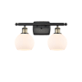 Innovations Lighting Athens 2 Light 16" Wide Vanity Light Black Antique Brass / Matte White