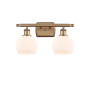 Innovations Lighting Athens 2 Light 16" Wide Vanity Light Brushed Brass / Matte White