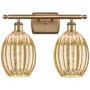 Innovations Lighting Preston 2 Light 17" Wide Vanity Light Brushed Brass / Mercury