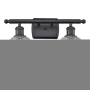 Innovations Lighting Bridal Veil 2 Light 15" Wide Vanity Light Matte Black / Clear