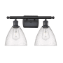 Innovations Lighting Bristol 2 Light 18" Wide Vanity Light Matte Black / Seedy