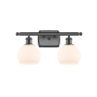 Innovations Lighting Athens 2 Light 16" Wide Vanity Light Oil Rubbed Bronze / Matte White