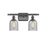 Innovations Lighting Caledonia 2 Light 16" Wide Bathroom Vanity Light Oil Rubbed Bronze / Charcoal