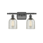 Innovations Lighting Caledonia 2 Light 16" Wide Bathroom Vanity Light Oil Rubbed Bronze / Mica