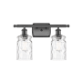 Innovations Lighting Candor 2 Light 16" Wide Bathroom Vanity Light Oil Rubbed Bronze / Clear Waterglass