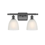 Innovations Lighting Castile 2 Light 16" Wide Bathroom Vanity Light Oil Rubbed Bronze / White