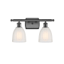 Innovations Lighting Brookfield 2 Light 16" Wide Bathroom Vanity Light Oil Rubbed Bronze / White