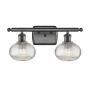 Innovations Lighting Ithaca 2 Light 16" Wide Vanity Light Oil Rubbed Bronze / Clear Ithaca