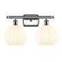 Innovations Lighting White Venetian 2 Light 18" Wide Vanity Light Polished Chrome / White Venetian