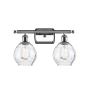 Innovations Lighting Small Waverly 2 Light 16" Wide Bathroom Vanity Light Polished Chrome / Clear